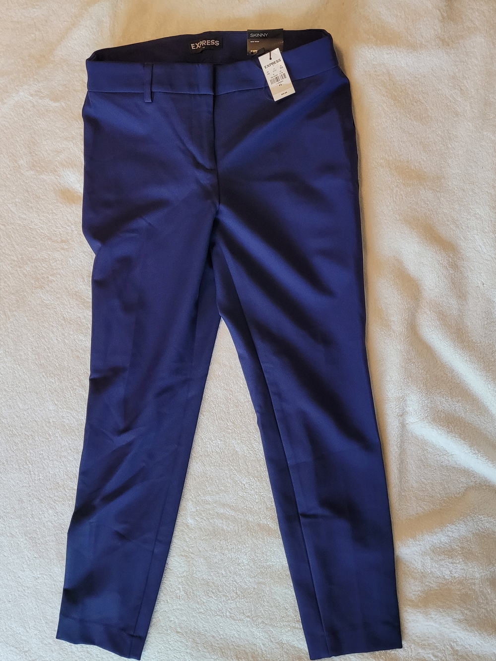 Express Skinny Dress Pants in Dark Blue